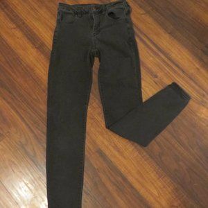 American Eagle Outfitters Faded Black Hi Rise Jeggings Size 6 Long